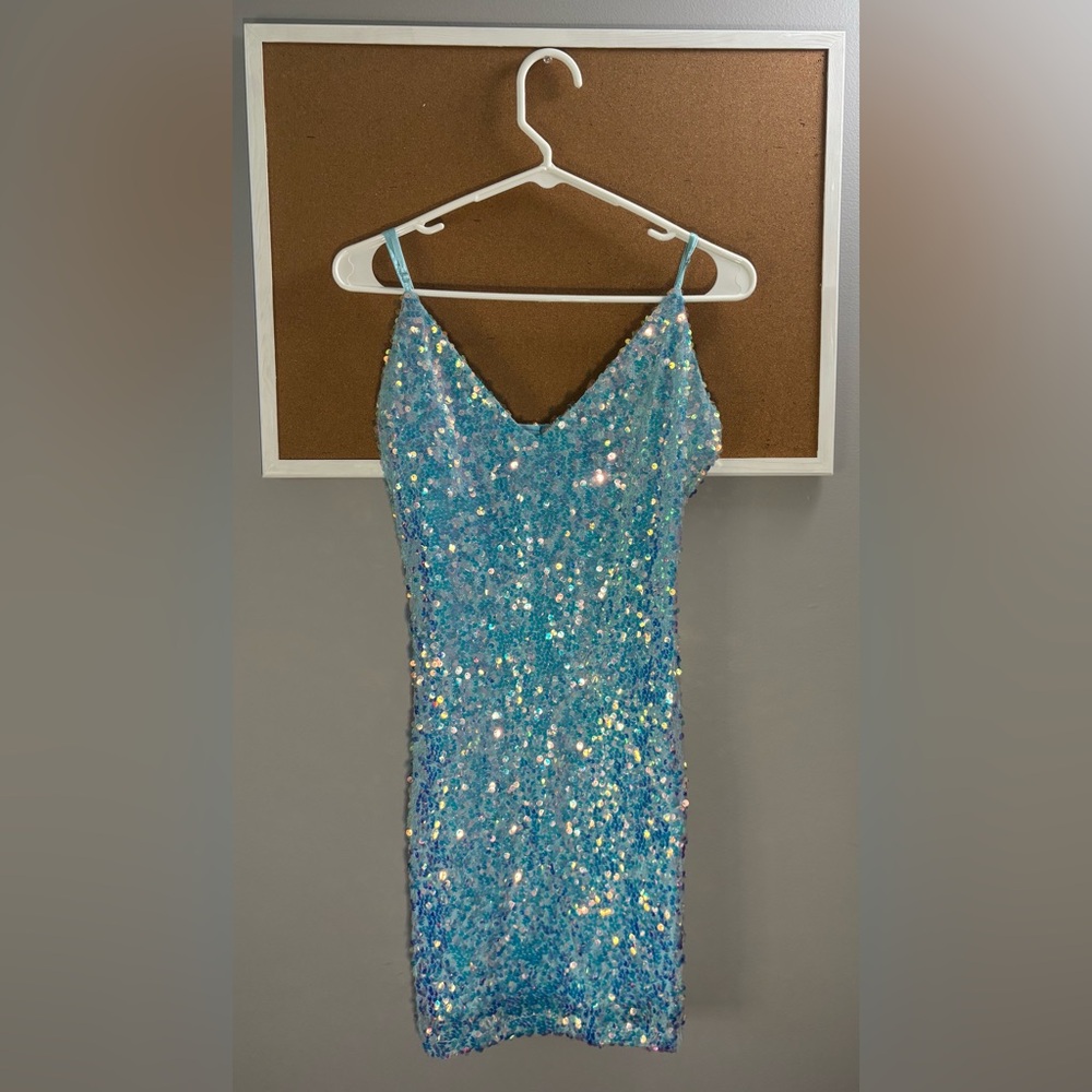 Teal Iridescent Dress